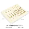 Bandeja de Exibição de Joias Weiyuanpeng Bege Microfibra Exibição Pulseira Pulseira Brincos Balcão Bandeja de Joias Bandeja de Exibição de Joias