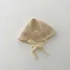 Chapéu de Verão Novo Qiunan para Crianças com Proteção Solar Chapéu de Pescador de Palha Casual para Praia Férias Bebê