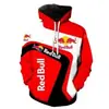 Moletom com Capuz Estampado Digital Casual Masculino Novo Transfronteiriço Manga Longa Solto Macacão de Corrida Tendência Masculina