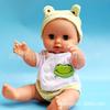 Muñeca de simulación de bebé, muñeca de goma suave, juguete que puede parpadear y hablar.