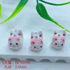 Cuentas de Cerámica Pintadas a Mano Gato Agujero Vertical Flor Pequeña Cuentas de Gato Hechas a Mano DIY Accesorios para Cadena de Teléfono Cuentas Sueltas