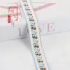 Cinta Jacquard Floral de 2.5 cm para Textiles del Hogar, Decoraciones de Ventanas, Decoración de Ropa, Accesorios de Encaje Hechos a Mano DIY G3516