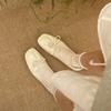 Zapatos de Salón Franceses para Mujer 2025 Primavera Nuevos Planos Zapatos de Ballet con Falda Zapatos de Salón Mary Jane Zapatos Pequeños