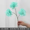 Juego de 10 Piezas de Flores para Boda en Tonos Azules para Decoraciones de Pasillo de Salón de Bodas, Arreglos Florales, Decoraciones de Fondo y Decoraciones de Escenario con Flores Artificiales