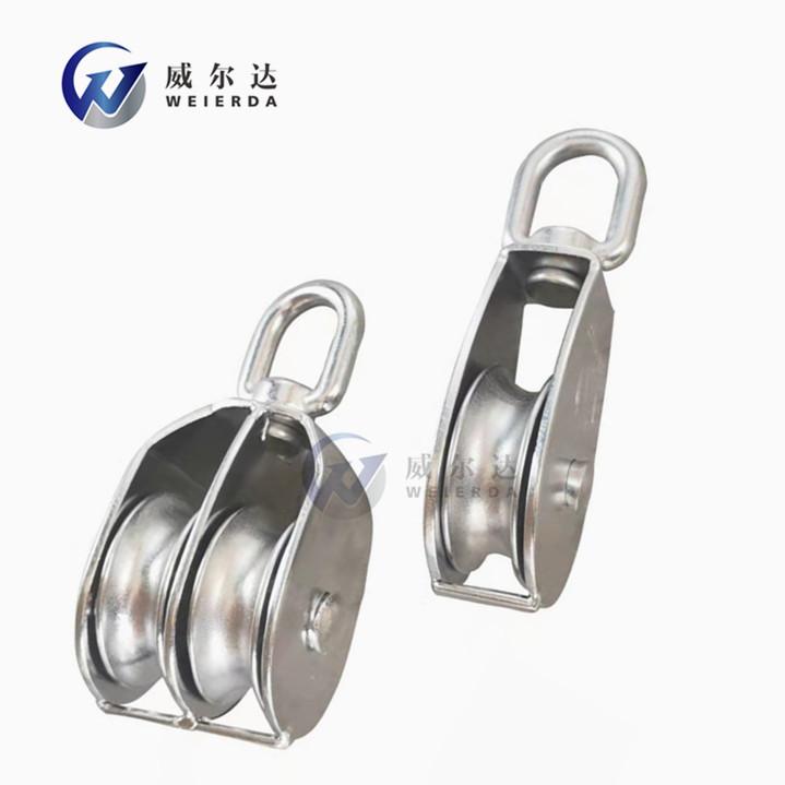 不锈钢滑轮 不锈钢双滑轮1 钢丝绳滑轮_副本