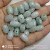 Accesorios de cuentas sueltas para manualidades de jade grado A 9*13 mm huecas de metro T con agujero grande talladas cuentas de arroz cuentas de transferencia