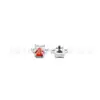 Pendientes de Corazón con Garra de Gato de Aleación de Titanio F136 con Circonita G23 Joyería para Perforación de Aleación de Titanio Nuevo Estilo Stud para Hueso de la Oreja Labio