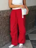 Pantalones de Linterna Versátiles y Modernos con Cordón Cintura Alta Adelgazantes Largos para Mujer Otoño e Invierno Nuevos Pantalones Casuales de Secado Rápido con Caída