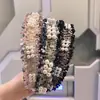 Diadema de perlas estilo coreano, retro, elegante y suave, estilo Chanel, para mujer, con múltiples combinaciones, antideslizante.