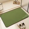 Tapete de Piso Simple de Barro Diatómico para Baño Absorbente de Agua de Secado Rápido Antideslizante Tapete de Piso para Caídas Tapete para Pies Entrada Entrada Alfombra Resistente a la Suciedad