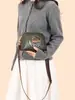 Bolso Retro de Alta Gama para Mujer 2025 Nuevo Piel Suave Multicapa Bolso de Hombro Cruzado Gran Capacidad Bolso Almohada 8055