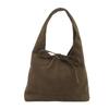 Estilo coreano Lace-up Moda Casual Retro Camurça Commuter Ombro Axila Arco Portátil Simples Bolsa Tote Trendy