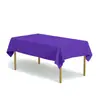 Toalha de Mesa Descartável Lisa Material Peva Espessada e Ampliada 137*183cm Toalha de Mesa Cor Pura Decoração de Festa Cor Única