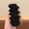 Elásticos de Borracha Universais em Caixa para Crianças e Adultos, Prendedores de Cabelo Coloridos Macaron para Rabo de Cavalo Alto, Alta Elasticidade, Não Puxam o Cabelo, Argolas de Cabelo