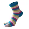 Calcetines de Cinco Dedos para Mujer, Calcetines de Algodón de Caña Media, Para Todas las Estaciones, Venta al por Mayor de Fábrica, Absorbentes de Sudor, Antideslizantes, de Cinco Dedos, Calcetines de Dedo Partido Personalizados Transfronterizos