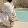 Bolso de Mano Pequeño Elegante de Gama Alta para Mujer 2026 Nueva Moda Versátil Bolso Cruzado Bloqueo de Color Moderno Bolso Tote Pequeño