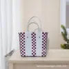 Tailandia Chiang Mai Bolsa Cesta de Verduras Bolsa Dopamina Tejida a Mano Bolsa de Compras de Gran Capacidad Bolso de Mano para Dama Viajera