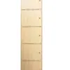 Estantería Pequeña de Madera con Puerta y Cerradura, Gabinete de Almacenamiento, Mesita de Noche, Estantería para Estudiantes