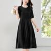 Estilo Pintura a Tinta [Oferta Especial por Tempo Limitado] Vestido Elegante e Emagrecedor de Cor Pura de Alta Qualidade para Mulheres 82395078
