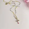 Collar de Perlas de Imitación para Mujer, Estilo Exquisito y Popular, Fragmentos de Plata, Sencillo y Elegante, Lujo Ligero de Gama Alta, Cadena para el Cuello de Nicho, Cadena para la Clavícula
