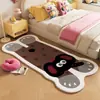 Gato Lindo de Dibujos Animados Propenso a Mentir Famoso en Internet Habitación Dormitorio Manta de Cachemir para Cama Balcón Ventana Saliente Decoración Alfombrilla Resistente a la Suciedad