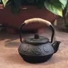 Sala de Modelos Casa de Té Estante Antiguo Juego de Té Decoración Suave Estilo Chino Nuevo Tetera Pequeña Creativa Olla de Hierro Fundido Adornos para Sala de Té