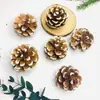 Decorações de Natal, Pinhas, Flores Secas, Enfeites Criativos DIY Feitos à Mão com Material de Floresta, Decorações para Ambiente de Jardim de Infância