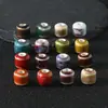 Pulsera de Cuentas Cerámicas de Columna Corta Hecha a Mano DIY Accesorios Estudiantes Paquete de Materiales para Ensartar Hecho en Casa Lote a Granel de Cuentas Cerámicas