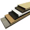 Decking de Compuesto de Madera y Plástico para Exteriores Auto-instalable Terraza Patio Pasarela Piso de Madera y Plástico para Exteriores Segunda Generación Piso Sólido de Madera y Plástico Coextruido