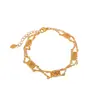 Pulseira Vintage Xizang Flor Vazada, Estilo Retrô, Luxo Leve, Pulseira Versátil, Joia de Design de Nicho