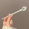 Elegante Pasador de Flor con Borla Estilo Chino para Mujer, Accesorio Retro para el Cabello para Hanfu y Cheongsam, Pasador de Alta Gama para la Parte Posterior de la Cabeza