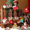 Decorações de Natal de Madeira para Novos Produtos Transfronteiriços Decorações Penduradas do Papai Noel para Decorações de Festas em Casa