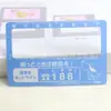Lanzado Nuevo Modelo Transparente Personalizado de PVC Portátil de Mano Regla para Tarjetas con Escala Lente de Aumento para Tarjeta de Visita 3 Veces