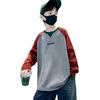 25 Prendas Exteriores de Moda para Niños Estilo Graffiti con Letras Otoñales Sudadera Moderna Camiseta Casual Suelta para Niños