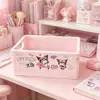 Caja de Almacenamiento de Escritorio Chica del Libro Rojo Corazón de Niña Cuidado de la Piel Lápiz Labial Plegable Mini Organizador Cesta de Compras Kulomi