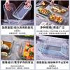 Molde para Hornear de Vidrio Templado Rectangular Plato para Pescado Casero Plato para Arroz Horneado Se Puede Poner en el Horno Microondas Plato Resistente al Calor para Hornear