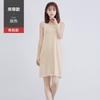 Vestido Camisola de Modal Modelo Nuevo 2026 con Acabado de Alta Gama, Vestido Largo Negro para Mujer, Adecuado para Vestir en Capas, Disponible para Venta al por Mayor
