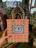Bolsa de Cesta Tejida Colorida Nueva de Verano Estilo Igual que el Influencer de Chiang Mai, Tailandia Elefante Bolso de Mano Bolso para Mujer Bolso Cuadros Casual