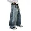 Jeans Rectos Estampados con Salpicaduras de Pintura para Niños Otoño 2026, Pantalones Anchos Sueltos para Niños Grandes Primavera-Otoño, Pantalones para Niños Transfronterizos al por Mayor
