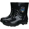 Botas de chuva de grau militar, sapatos de chuva curtos, capas de sapato impermeáveis, sapatos de borracha, botas de trabalho, antiderrapantes e resistentes ao desgaste, adequados para canteiros de obras e ambientes industriais/mineração