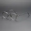 Gafas Danyang Ultraligeras de Titanio Puro Marco para Miopía Anti Luz Azul Marco Redondo Pequeño Gafas de Altura con Graduación A-712