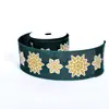 Cinta Navideña Transfronteriza Cinta para Envolver Regalos Cinta Decorativa al por Mayor Cinta de Grogrén con Borde de Alambre Navideño de 63 mm