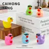 Miniatura Resina Coloridos Divertidos Gafas de Sol Pato Nuevo Producto Wholesale DIY Creativo 3D Pequeño Colgante Llavero Materiales
