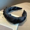 Faixa de Cabelo Retrô Estilo Coreano para Mulheres, Versátil, Presilha de Cabelo Simples e Elegante, Popular nas Redes Sociais, Faixa para Lavar o Rosto, Aro de Cabelo com Borda Larga, Prendedor de Franja