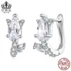 Pendientes de Zirconia Aifula Versátiles de Tulipa Francesa Plata de Ley S925 Joyería para Mujer Venta al por Mayor Pendientes de Estilo Fresco