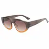 2024 Transfronterizo Nuevo Marco Grande Estilo Y2K Tendencia de Moda Gafas de Sol para Mujer Estilo Futuro Sesión de Fotos Callejera Gafas de Sol con Protección Solar Hombres