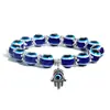 Pulseira Masculina Olho de Diabo Mais Vendida da Amazon, Pulseira de Casal com Contas Olho da Palma Vendida em Massa no Exterior, Joias Femininas