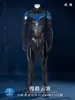 [Estoque Pronto de Fábrica] Fantasia Cosplay Nightwing da 3ª Temporada de Titans, Mesmo Estilo da Série de TV, Macacão Justo para Homens 200348