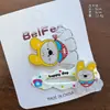 Dos Paquetes de Lindos Pasadores de Oso de Dibujos Animados Autocríticos, Pinzas de Pato Dulces para Estudiantes, Accesorios para el Cabello con Pinza de Corazón Femenino de Acrílico para Flecos