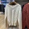 Suéter Pulóver de Punto Cuello en V Estilo Japonés Manga Larga Suéter de Punto Casual Camiseta Base Versátil 471745